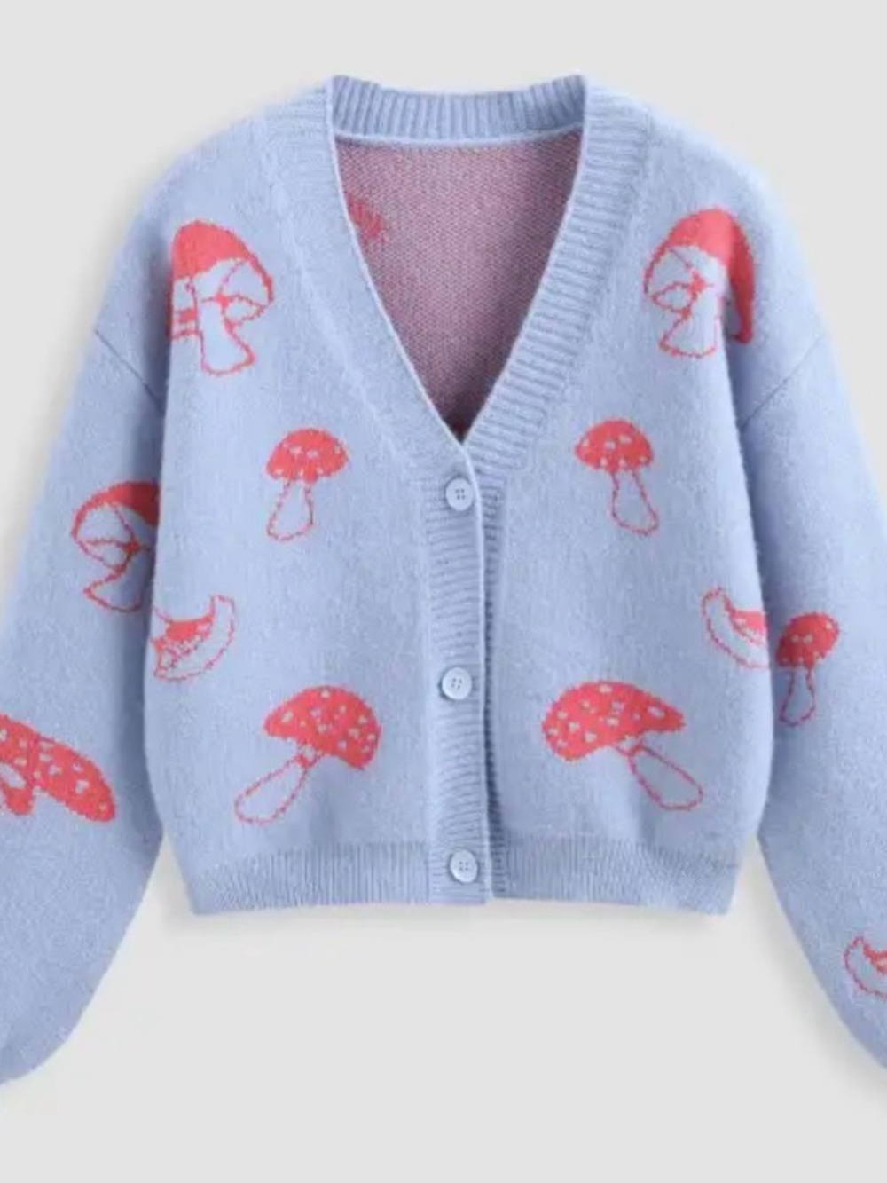 MAKE ME AN OFFER! Cider Knit Mushroom Cropped Cardigan